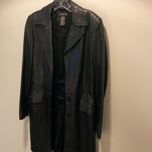 3/4 Leather Jacket Black